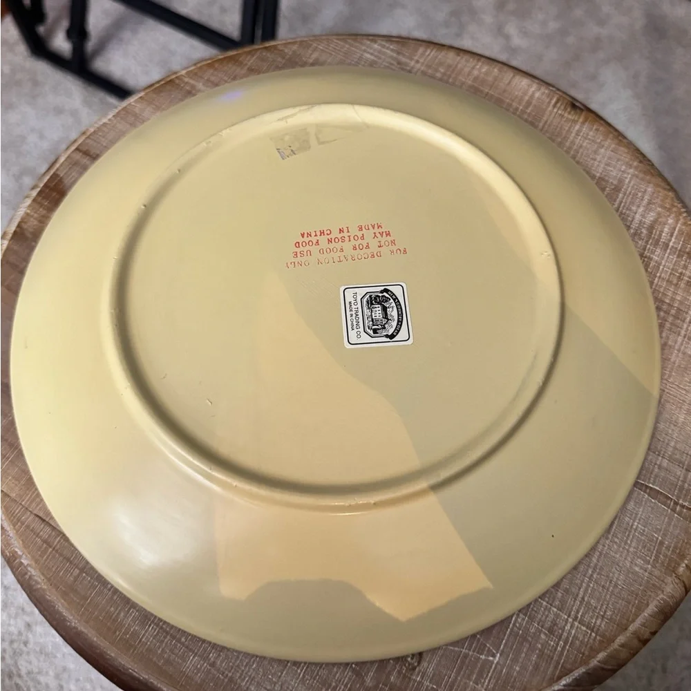 Vintage farm animals display plate
